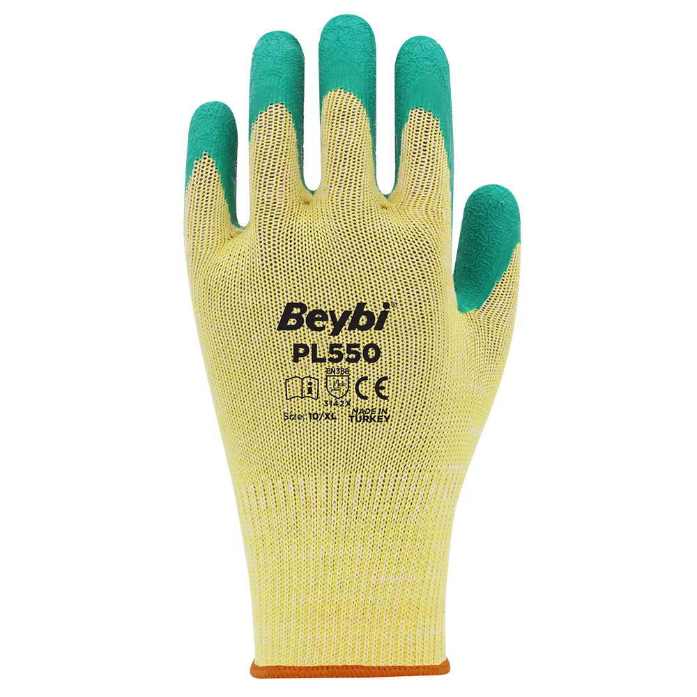 PL550 Polyester Knitted Latex Gloves