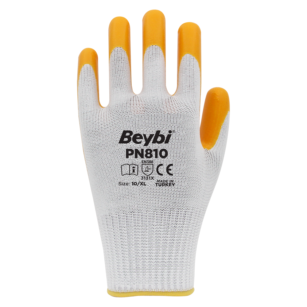 PN810 Polyester Örme Nitril Eldiven