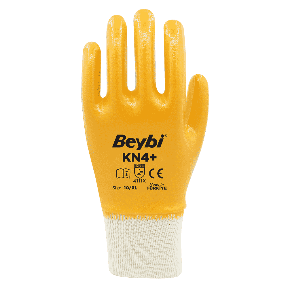 KN4+ Cotton Nitrile Gloves