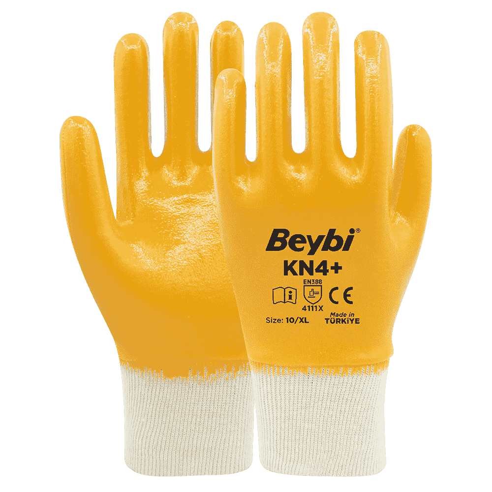 KN4+ Cotton Nitrile Gloves