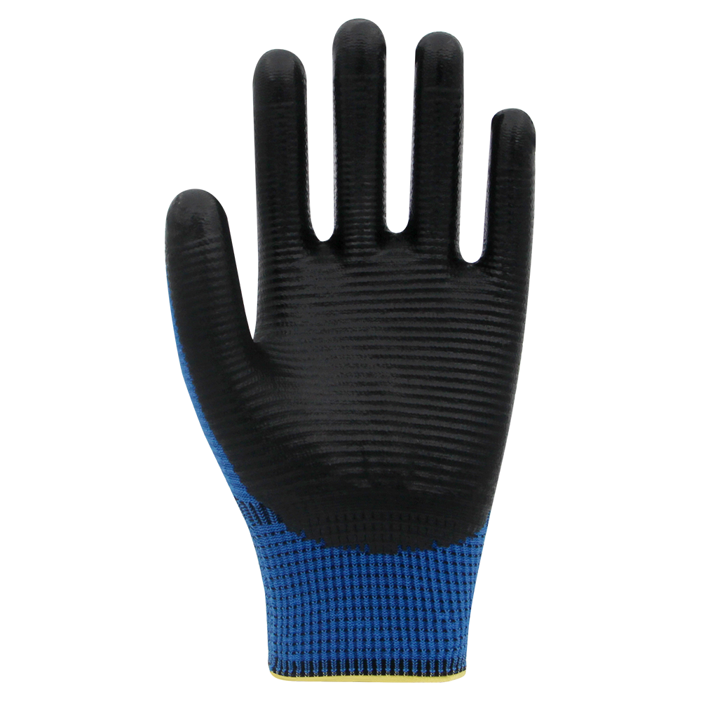 PN5 Zebra Polyester Örme Nitril Eldiven