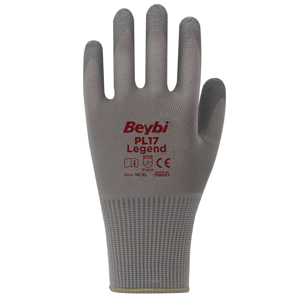 PL17 Legend Polyester Knitted Latex Gloves