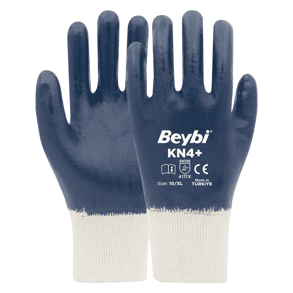 KN4+ Cotton Nitrile Gloves