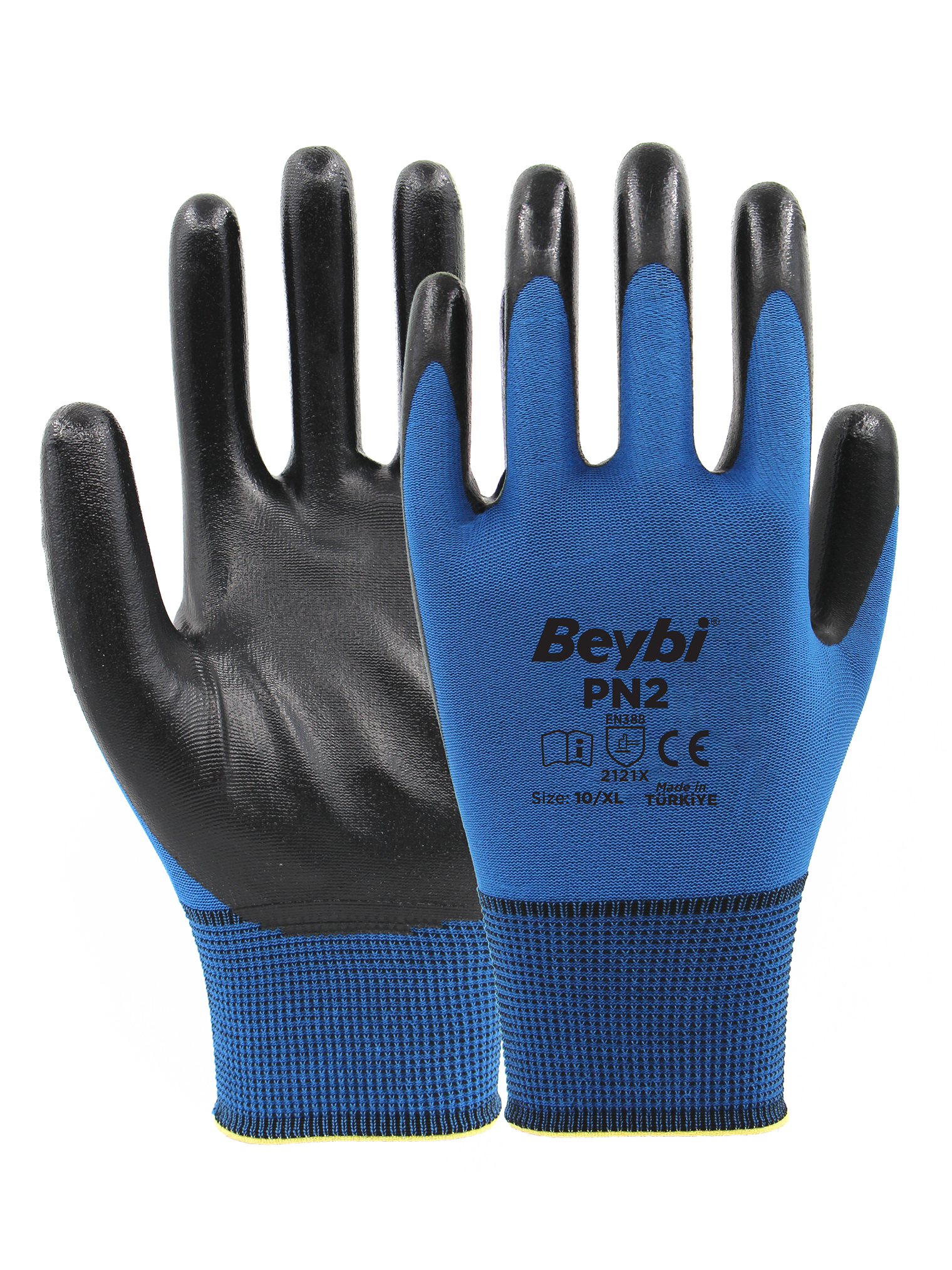 PN2 Polyester Örme Nitril Eldiven